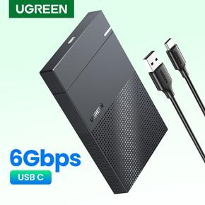 UGREEN HDD Case 2.5" Hard Drive Enclosure USB Type C SATA 5Gbps for SSD HDD 9.5 7mm External Hard Drive Disk Case Support UASP