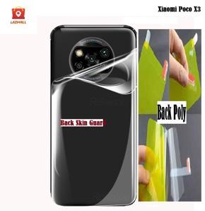 For Xiaomi Poco X3 Crystal Clear Back Skin (Gel Poly not Glass) 3D Real Transparent Skin Glossy Finish