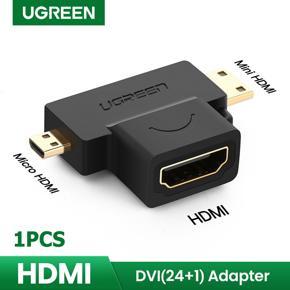 Ugreen 1/3PCS Micro HDMI to HDMI Adapter 4K Micro Mini HDMI Male to Female Cable Connector Converter for Gopro Hero Camera Micro HDMI