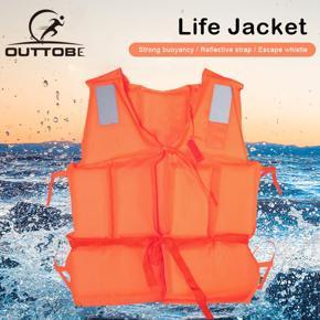 Outtobe Children Life Jacket Thick Oxford Cloth Buoyancy Vest With Escape Whistle Aid Swimming Boating Sailing Fishing Water Sports Safety Life Man Jacket Vest Summer Child Swim Life Jackets