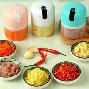 Mini Electric Food Chopper USB Rechargeable Food Mincer Processor Kitchen Electric Garlic Vegetables Shredder Dicer