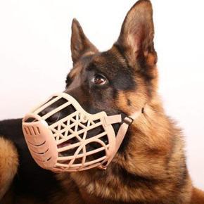 Puppy Dog No Bite Bark Adjustable Plastic Basket Muzzle Mouth Mesh (Size-5)