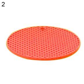 Silicone Round Shape Insulation Anti-Slip Heat Pad Coaster Bowl Pan Place Mat