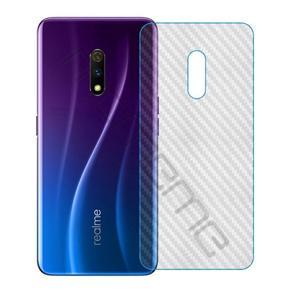 Oppo Realme X 3D Back Skin Carbon Fiber Sticker-Transparent