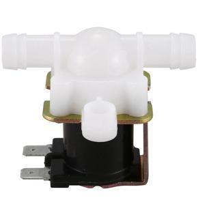 ARELENE 2X 3/8Inch 12VDC Hose Barb Electric Solenoid Valve Plastic Body 12-Volt DC for Faucets Drinking Fountains,White & Black