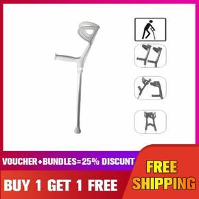 Walking Aid Forearm Crutch Adjustable Height Disability Arm Cuff Crutches -