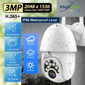 V380 Q10 1080p 3MP HD PTZ WIFI IP Camera Outdoors Waterproof Color Night Vision