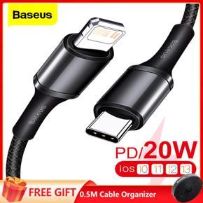 Baseus 20W PD USB Type C Cable for IP 12 13 Pro Xs Max Fast Charging Charger for Type-C USBC Data Wire Cord