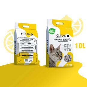 Clean Plus Clumping Cat Litter Lemon 10Ltr - (China)
