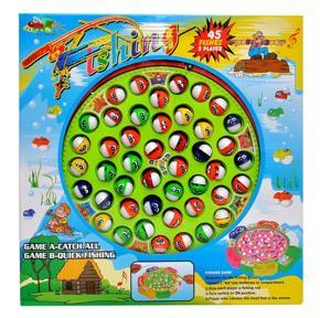 Kids Fishing Game Toy Electric Music Rotating Catch Magnetic Fish Toys Set Gift