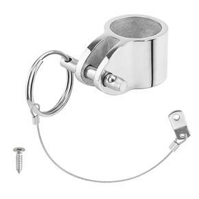 Stainless Steel Jaw Slide Clamp with Quick Release Pin 1 Inch 25mm Bimini Top Hinged Slide Fitting Hardware Marine Boat