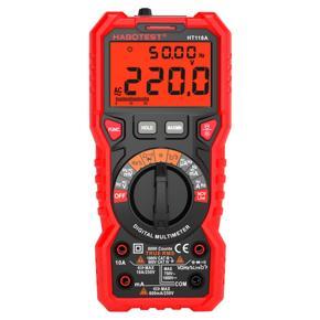 GMTOP HABOTEST HT118A Digital Multimeter Auto Range Multi-meter 6000 Counts True RMS Measuring AC/DC Voltage Current Resistance Capacitance Frequency Temperature NCV Test Diode with LCD Backlight Flas