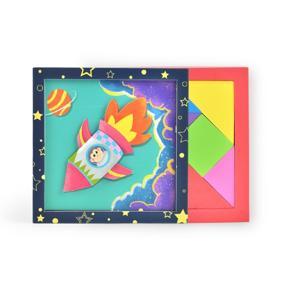 Magnetic 3D Puzzle Tangram Game Learning Educational Drawing Board Games Toy Gift for Children