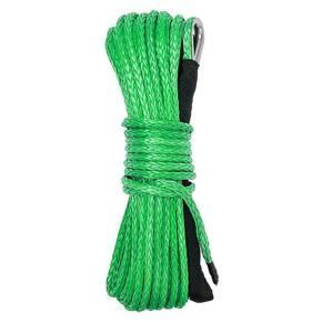 1/4X50 15M 6MM 7700 Lbs Car Electric Winch Rope High-Strength Fiber Rope Car Off-Road Vehicle Traction Rope for Car SUV