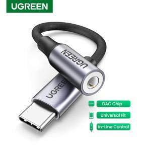 UGREEN USB C to 3.5mm Audio Adapter Braided Type C Male to Headphone Aux Jack Female Dongle HiFi DAC Cable Cord for Galaxy S21/S20 Pixel 5 4 XL iPad Pro Air Xiaomi Mi 11/10/9 OnePlus 8t/8 Pro