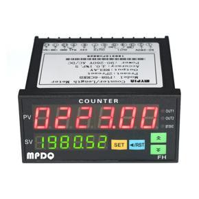 GMTOP Multi-functional Dual Light-emitting Diode Display Digital Counter 90~265V AC/DC Length Meter with 2 Relay Output and Pulse PNP NPN