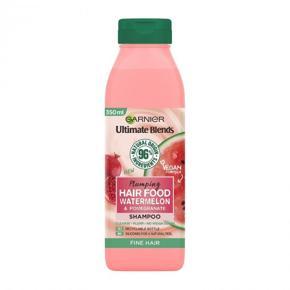 Garnier_Ultimates Blends Plumping Hair Food Watermelon & Pomegranate Shampoo (Fine Hair) - 350ml