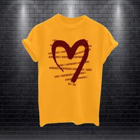 Ladies Yello Love Half Sleeve T-shirt