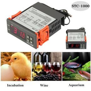 DASI 12V/24V/110V-220V STC-1000 Digital LCD Temperature Controller Sensor for Aquarium hatching seafood machine electronic Thermostat Control