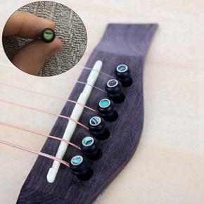 XHHDQES Acoustic Guitar Parts Ebony Bridge Pins Peg+Saddle Nut Bone Slotted Replacements Guitar Accessories