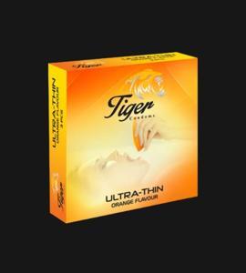 Tiger Condom Plain Ultra Thin Orange Flavour 1pack