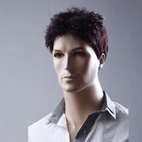 Cool Short Natural  Red Men Wig For Business -