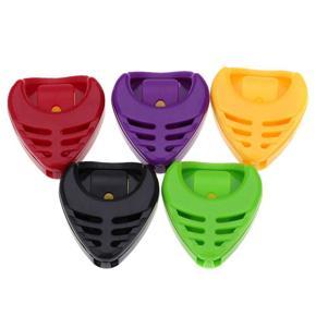 XHHDQES Plactic Heart-Shaped Guitar Pick Plectrum Holder Cases 15Pcs Sticky and Portable