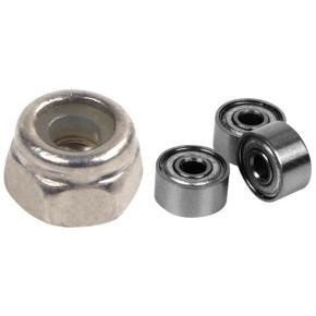 50 Pcs M2 Zinc Plated Self-Locking Nylon Insert Hex Lock Nuts & 10 Pcs Miniature Shielded Metric Radial Ball Bearing