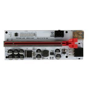 XHHDQES 2Pcs PCI-E Riser Card VER012 MAX Express 1X to 16X Extender PCI E USB 3.0 Riser Adapter SATA 15Pin to 6Pin Power Cable