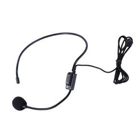 First Vocal Wired Headset Microphone microfono For Voice Amplifier Speaker-Black