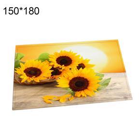 Sunflower Printed Waterproof Polyester Thicken Shower Curtain Bathroom Decor