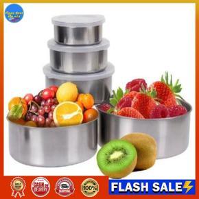 Protect Fresh High Quality Stainless Steel Food Box- 5 Pieces