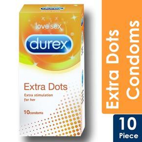 Durex Extra Dots (Extra Stimulation for Her) Condoms - 10 Pieces