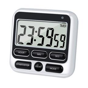 Kitchen Timer, Magnetic Kitchen Timer, with Adjustable Sound Alarm and Memory Function for Cooking and Studying