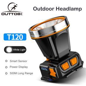 Outtobe Headlamps LED Headlig-ht USB Rechargeable Head Lig-hting Waterproof Lig-ht Headlamp Flashlig-ht Camping Fishing Outdoor Hiking Headla-mp Head Lamp Head Lig-ht 500M Lighting