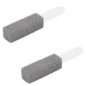 Pumice Stone Toilet Bowl Cleaner Multi-Purpose Pumice Stone Cleaning Stick W/ Handle For Toilet Bowl, Rust ,Grill & Household Cleaning (2-Pack)
