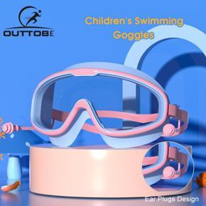 Outtobe Children's Swimming Goggles Waterproof Anti Fog Swim Glasses Professional Equipment Clear Wide Vision Adjustable Swim GlassesDiving Goggles Eyewear Adjustable Eyeglasses with Ear Plugs