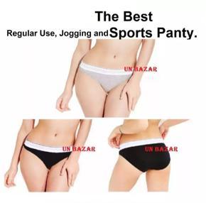 Panty Export Quality Cotton Regular Use, Sports and Exercise Panty for Women