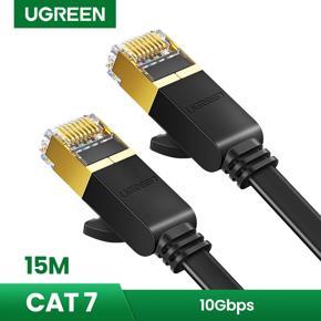 UGREEN Cat 7 Ethernet Cable Shielded Gigabit Flat Cat7 RJ45 LAN Cable High Speed Internet Network Patch Cord 10Gbps for Gaming PS4, Xbox One, PS3, PC Router, Computer, POE