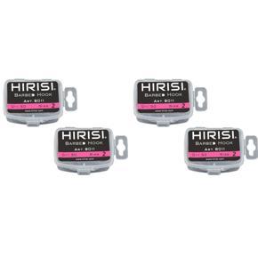Hirisi 200Pcs Coating High Carbon Stainless Steel Barbed Hooks Carp Fishing Hooks Pack with 8011 6 & 8