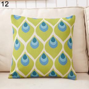 Nordic Style 18 Inch Geometric Linen Pillow Case Cushion Cover Home Sofa Decor