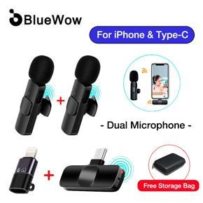 (Not Support Samsung)For Type-C BlueWow WY-M1 New Wireless Lavalier Microphone Portable Audio Video Mic For Youtube Tiktok Live Game