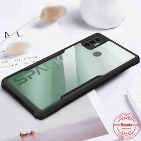 Ultra Thin 360 Degree Protection Crystal Clear Tranparent Bumper Back Cover Case for TECNO Spark 7