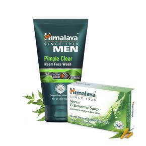 Buy Himalaya Men Pimple Clear Neem Face Wash - 100ml get 75 gm Neem Soap Free