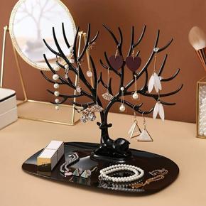 Deer Tree Jewelry Stand Display Rack Portable Necklace Earring Organizer Holder