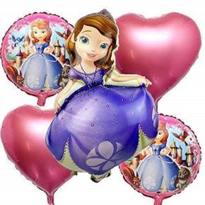 5PCS Disney Princess Foil Balloons For Kids Birthday Baby Shower Princess Themed Party Decorations