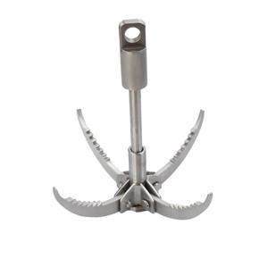 Foldable Survival Grappling Hook 4 Claws Climbing Claw Stainless Steel Outdoor Rescue Grappling Hook Wall Equipment