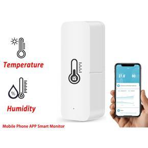 Tuya Temperature and Humidity Sensor Indoor Hygrometer Controller Smart Home APP Monitoring for Alexa Google Home,WiFi