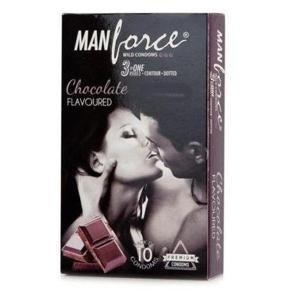 Manforce Chocolate Flavoured 3in1 Condom - 10pcs Pack