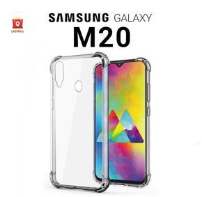 Samsung Galaxy M20 Luxury Airbag Crystal Clear Soft Rubber Silicone Transparent TPU Back Case